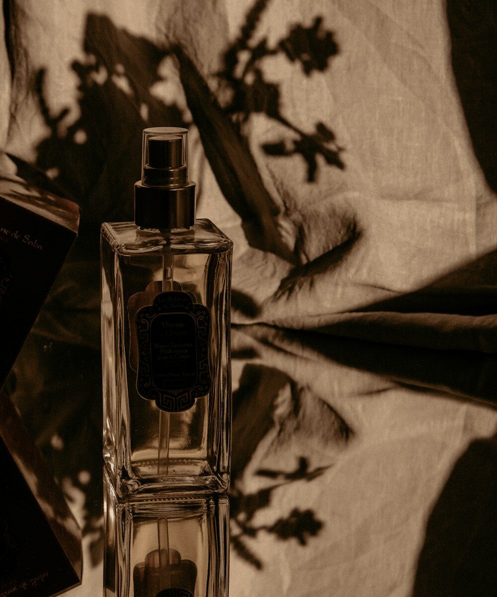 The Ghaliya flacon in amber light
